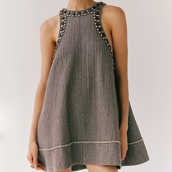 ISO Free People You're a Gem Mini Dress Size XS - Picture 3 of 4